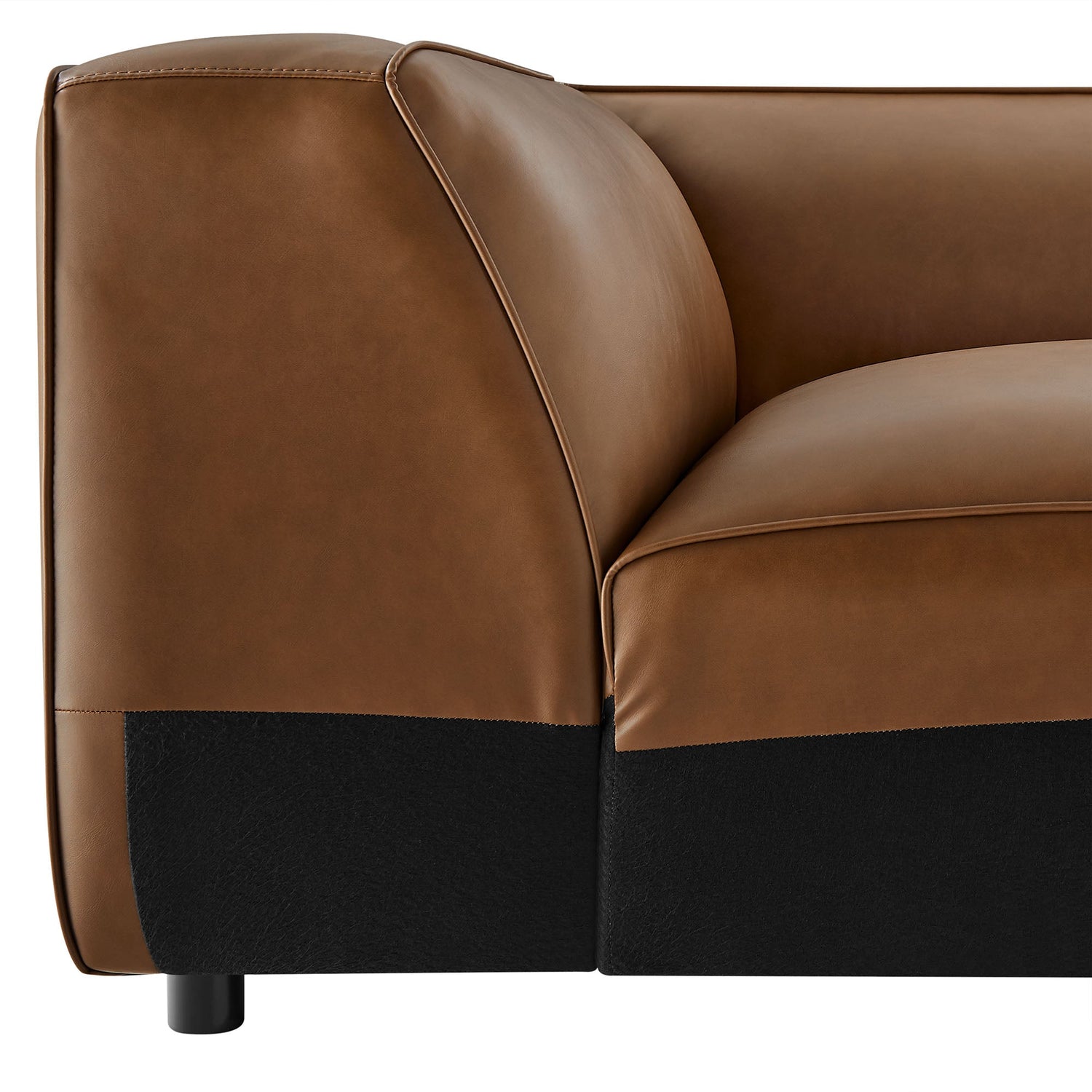 Auren Upholstered Vegan Leather Modular Corner Chair by Modway