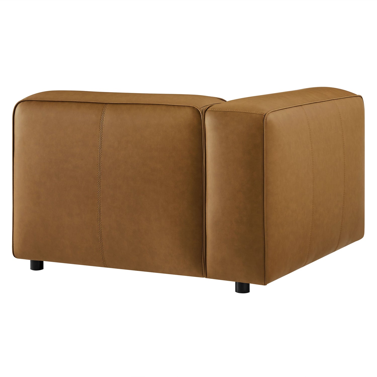 Auren Upholstered Vegan Leather Modular Left Armchair by Modway