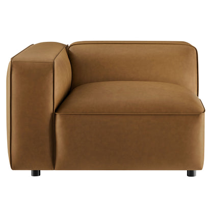 Auren Upholstered Vegan Leather Modular Left Armchair by Modway