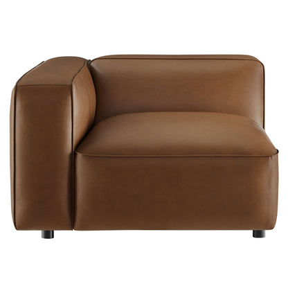 Auren Upholstered Vegan Leather Modular Left Armchair by Modway