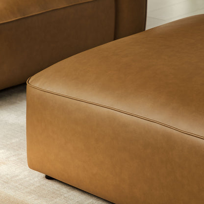 Auren Upholstered Vegan Leather Ottoman by Modway