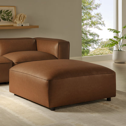 Auren Upholstered Vegan Leather Ottoman by Modway