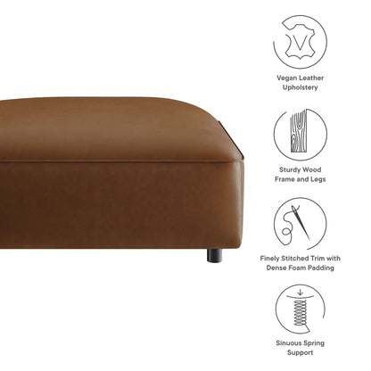 Auren Upholstered Vegan Leather Ottoman by Modway