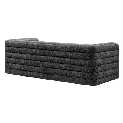 Relle Channel Tufted Boucle Upholstered Sofa by Modway