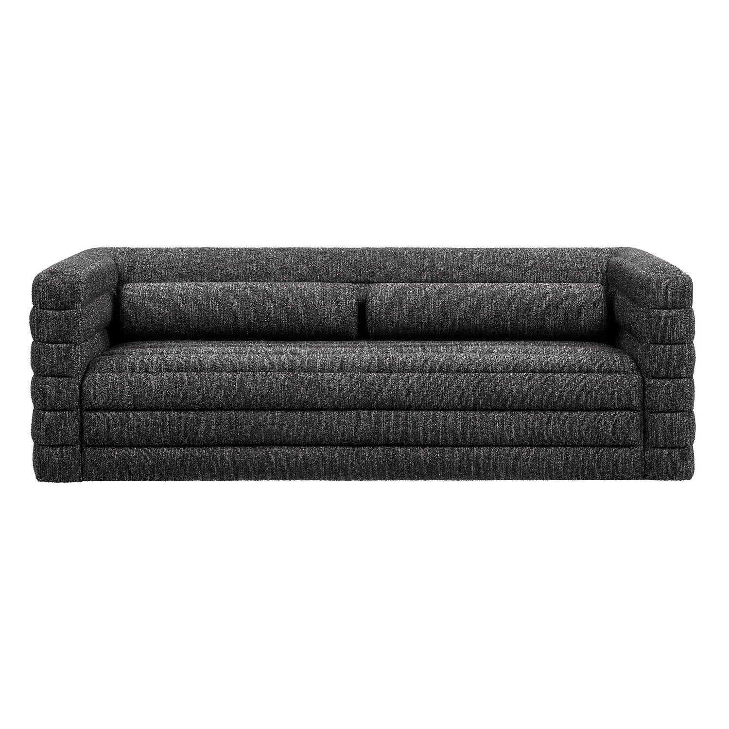 Relle Channel Tufted Boucle Upholstered Sofa by Modway