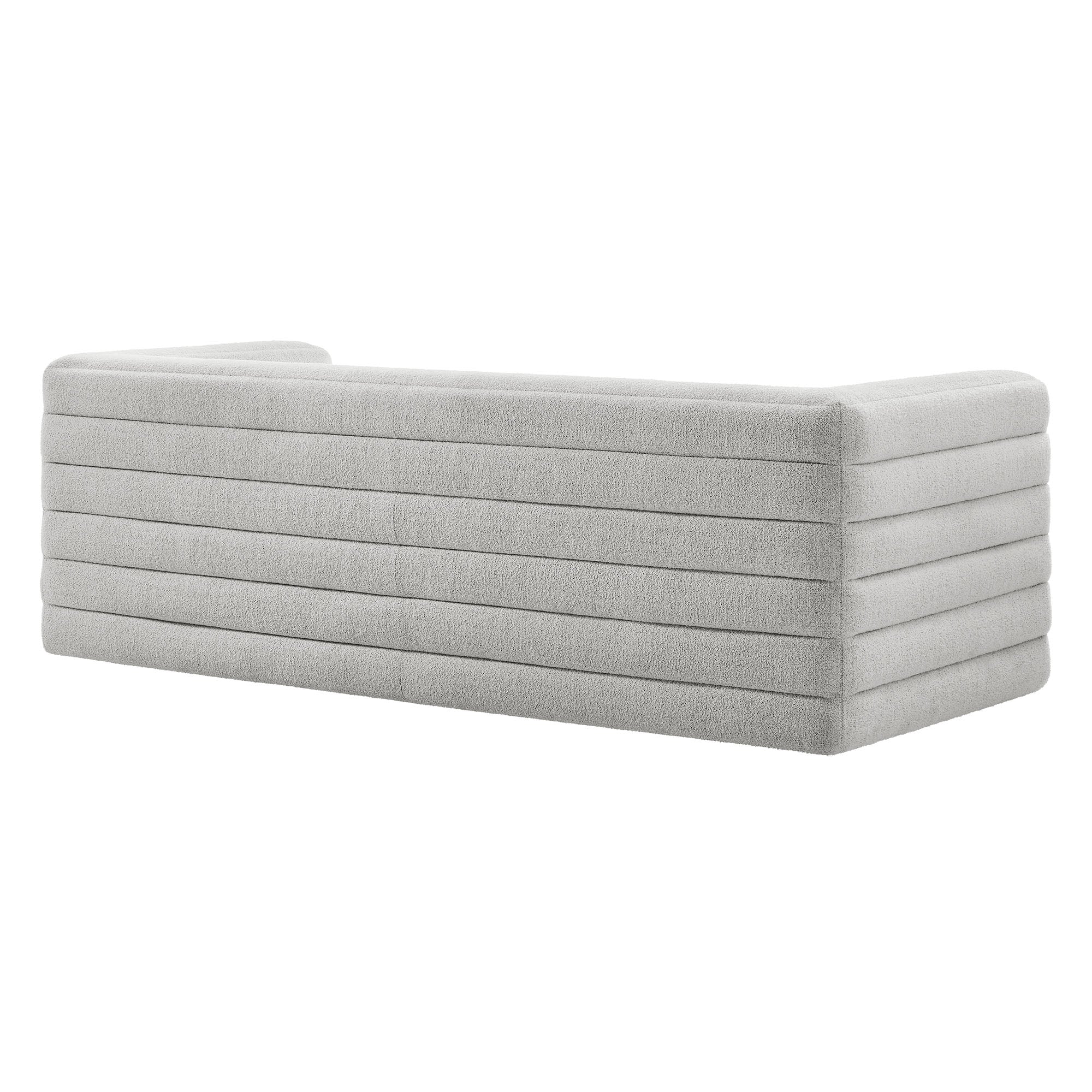 Relle Channel Tufted Boucle Upholstered Sofa by Modway