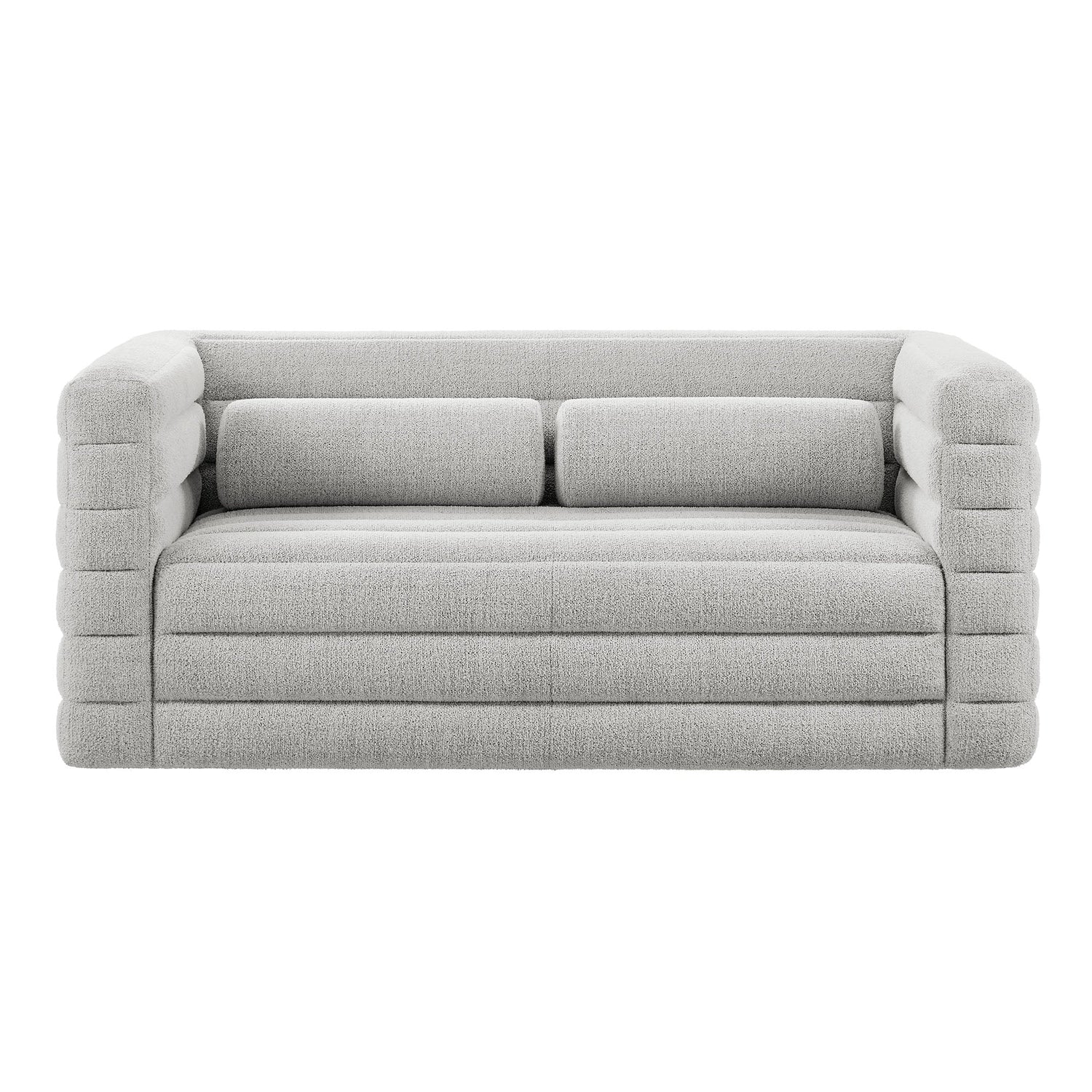 Relle Channel Tufted Boucle Upholstered Loveseat by Modway