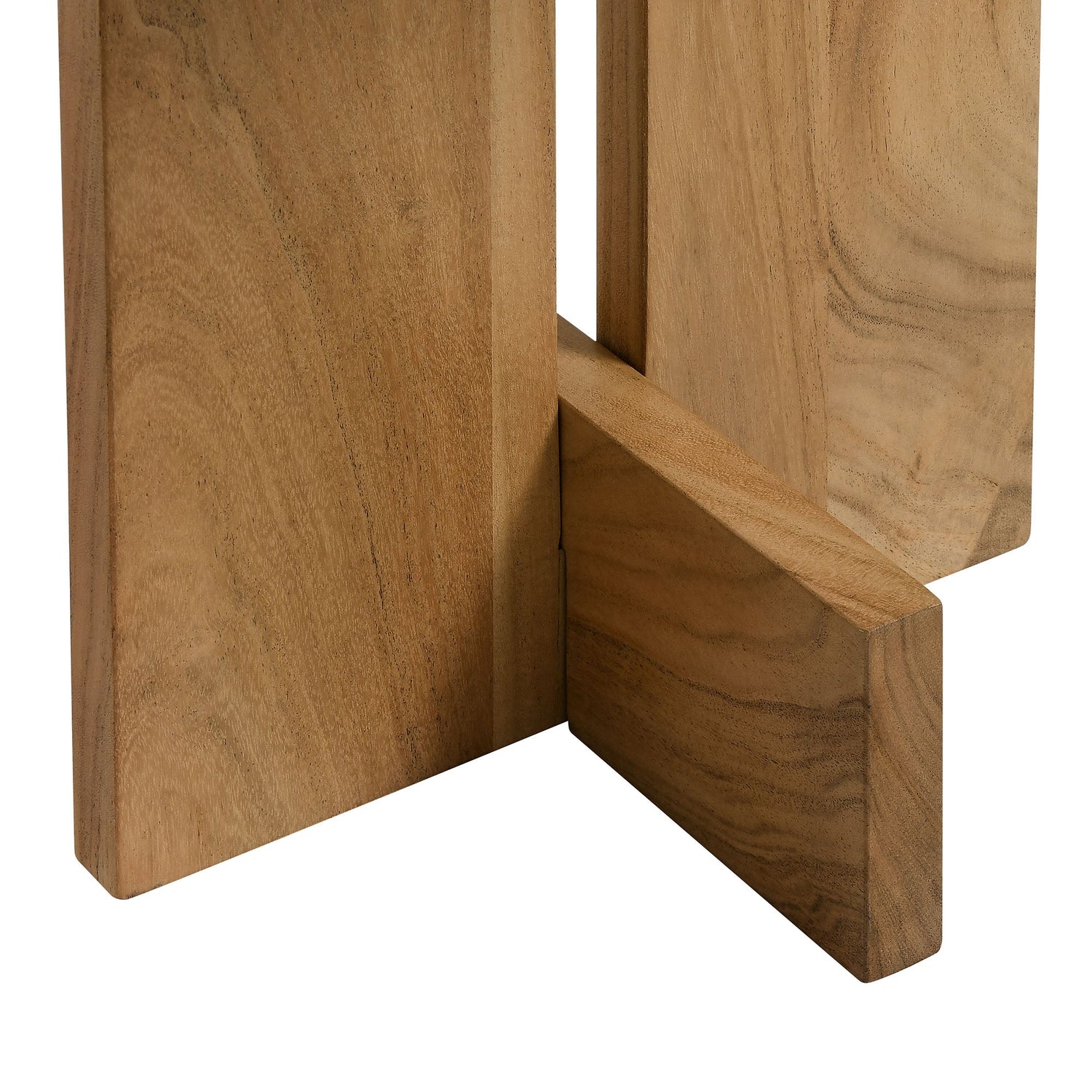 Tarin Acacia Wood and Marble Side Table by Modway