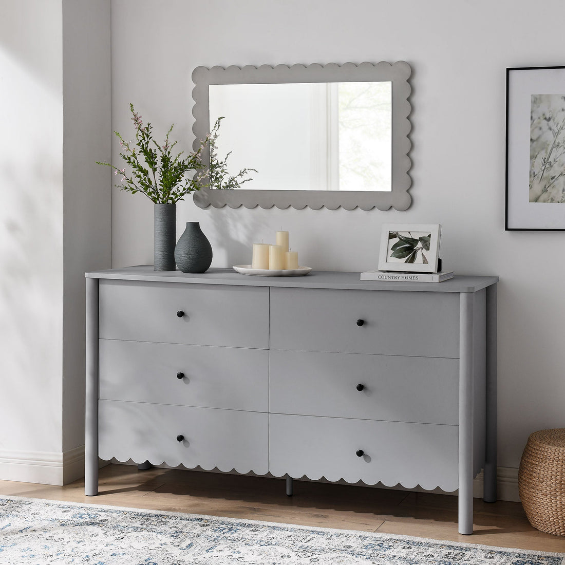 Emmeline Scalloped 6-Drawer Dresser by Modway