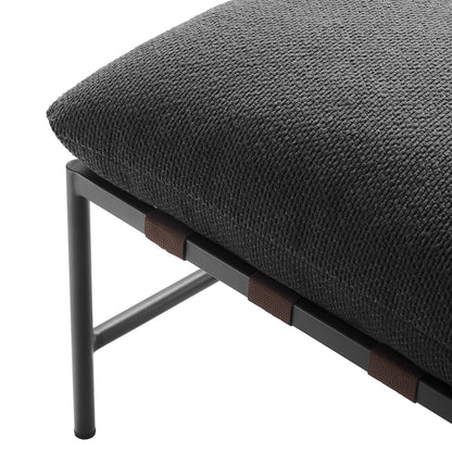 Raya Outdoor Patio Boucle Lounge Chair and Ottoman by Modway