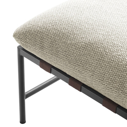 Raya Outdoor Patio Boucle Lounge Chair and Ottoman by Modway