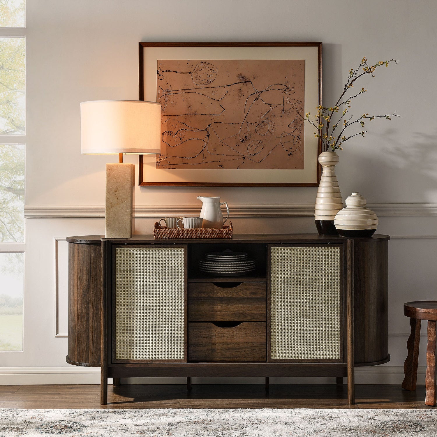 Reid 63&quot; Curved Sideboard by Modway
