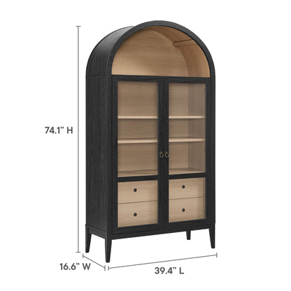 Nolan 74&quot; Tall Arched Storage Display Cabinet by Modway