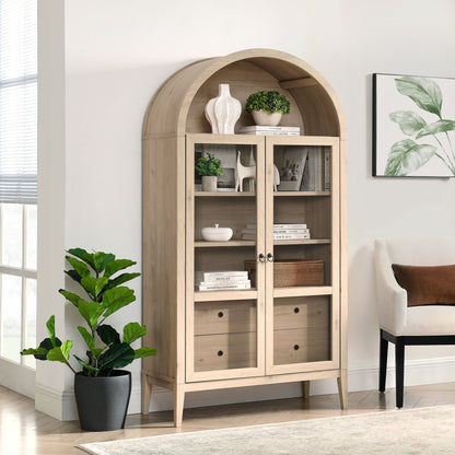 Nolan 74&quot; Tall Arched Storage Display Cabinet by Modway