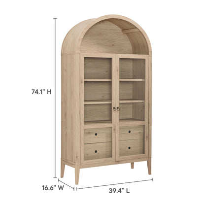 Nolan 74&quot; Tall Arched Storage Display Cabinet by Modway