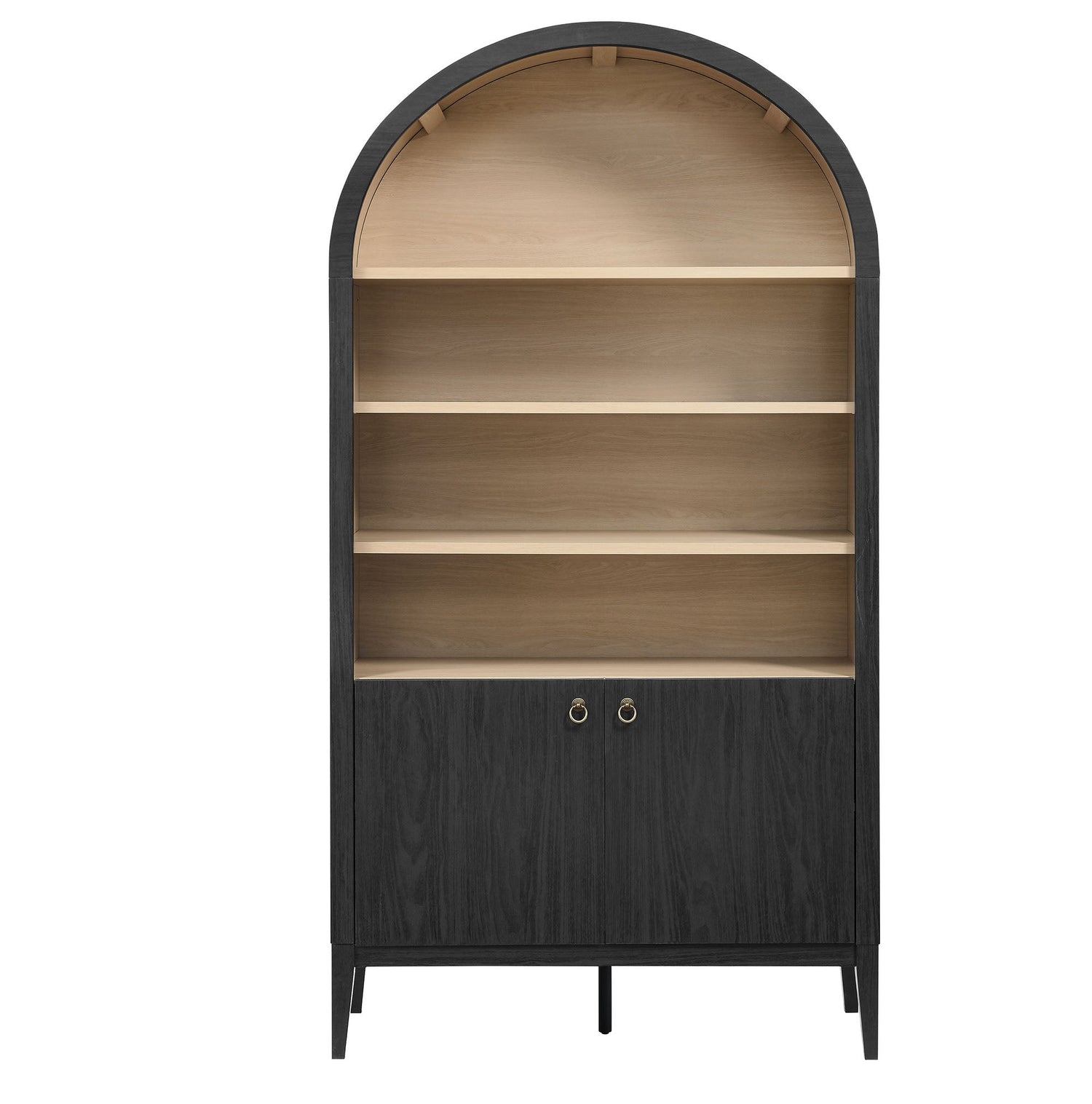 Nolan 74&quot; Tall Arched Storage Display Cabinet Bookshelf by Modway