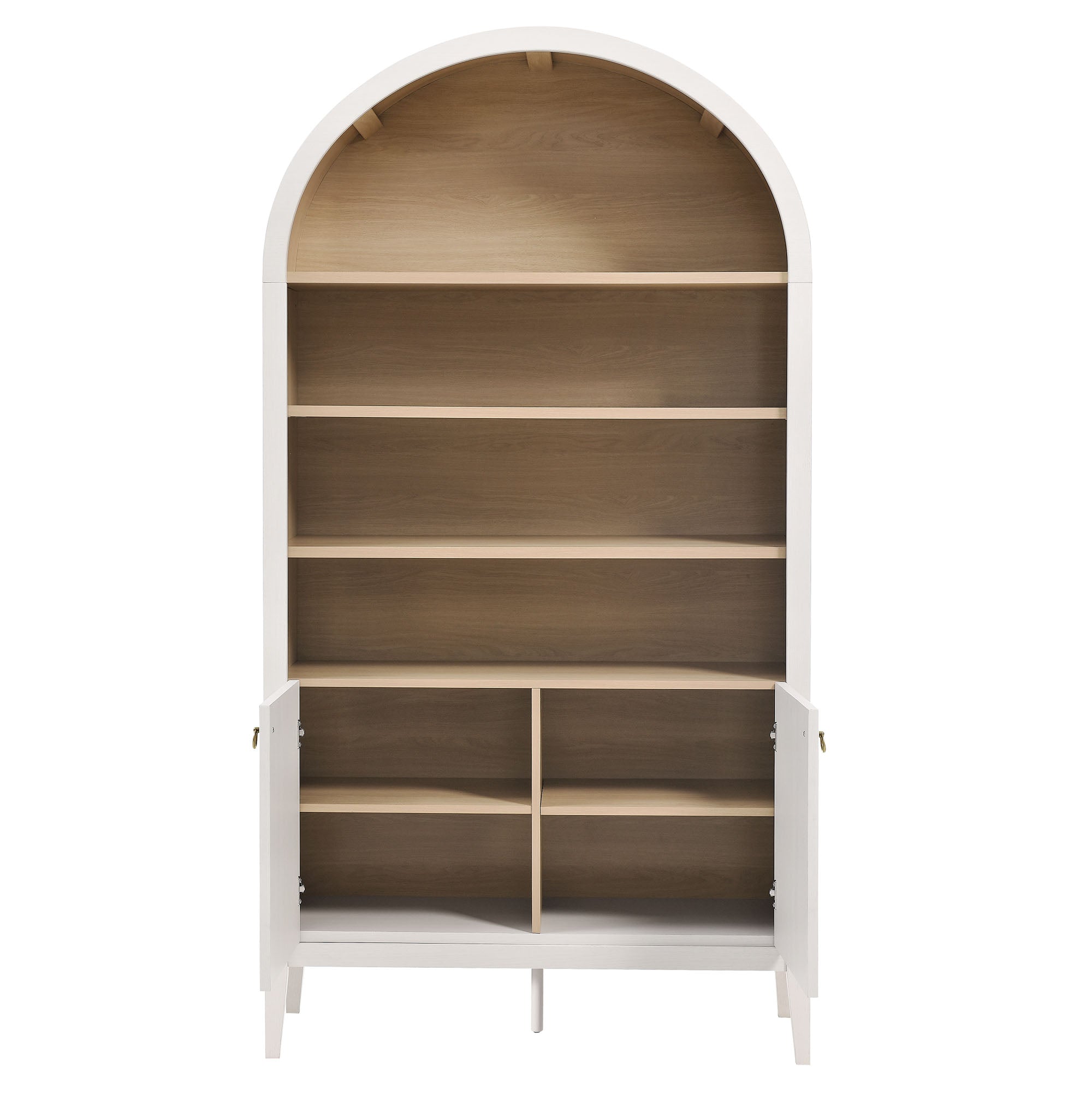 Nolan 74&quot; Tall Arched Storage Display Cabinet Bookshelf by Modway