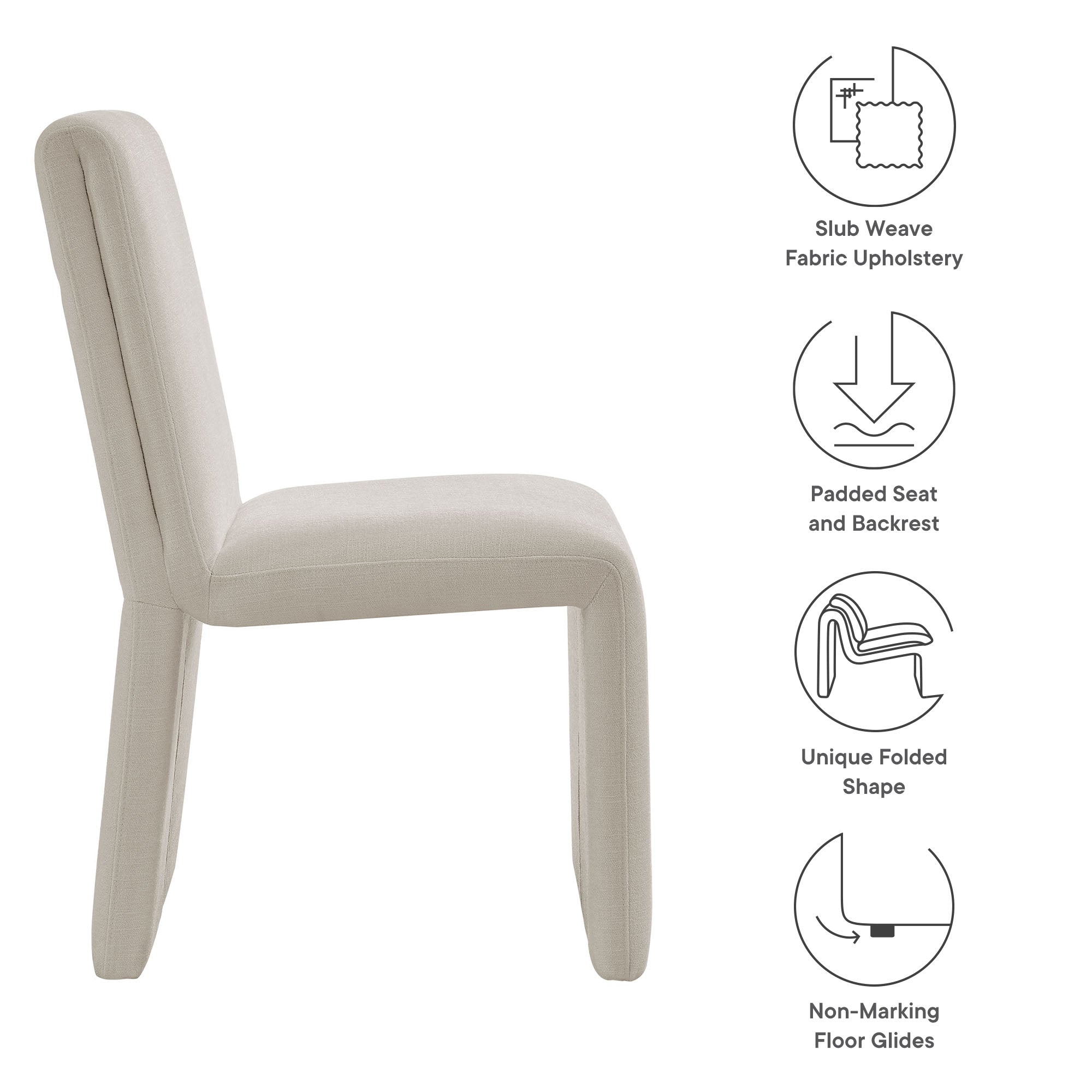 Emory Fabric Upholstered Dining Side Chair by Modway