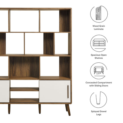 Transmit 59&quot; Bookcase with Sliding Doors by Modway