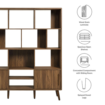 Transmit 59&quot; Bookcase with Sliding Doors by Modway