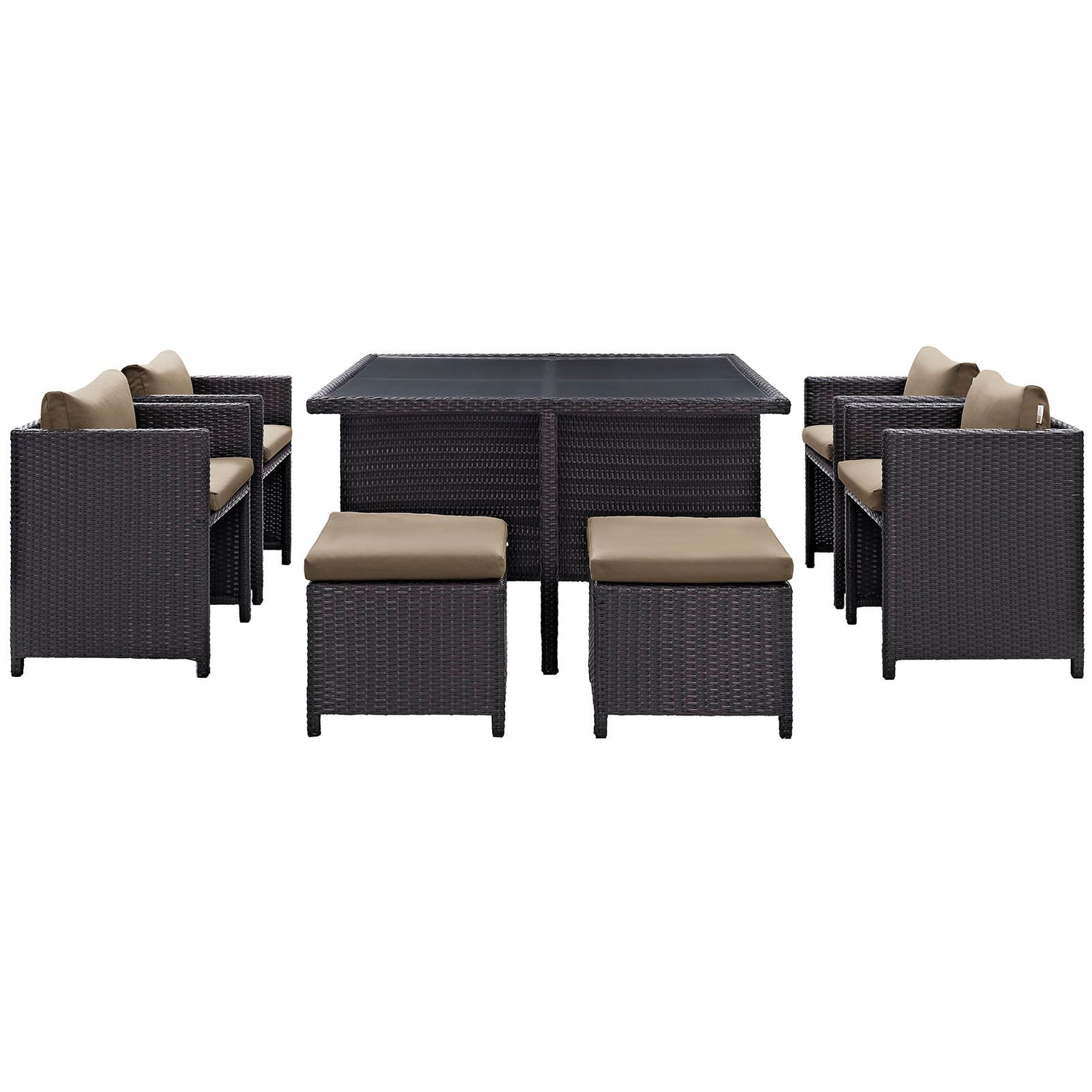 Inverse 9 Piece Outdoor Patio Dining Set By HouseBean