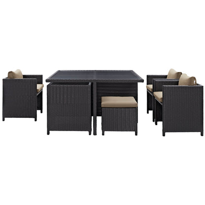 Inverse 9 Piece Outdoor Patio Dining Set By HouseBean