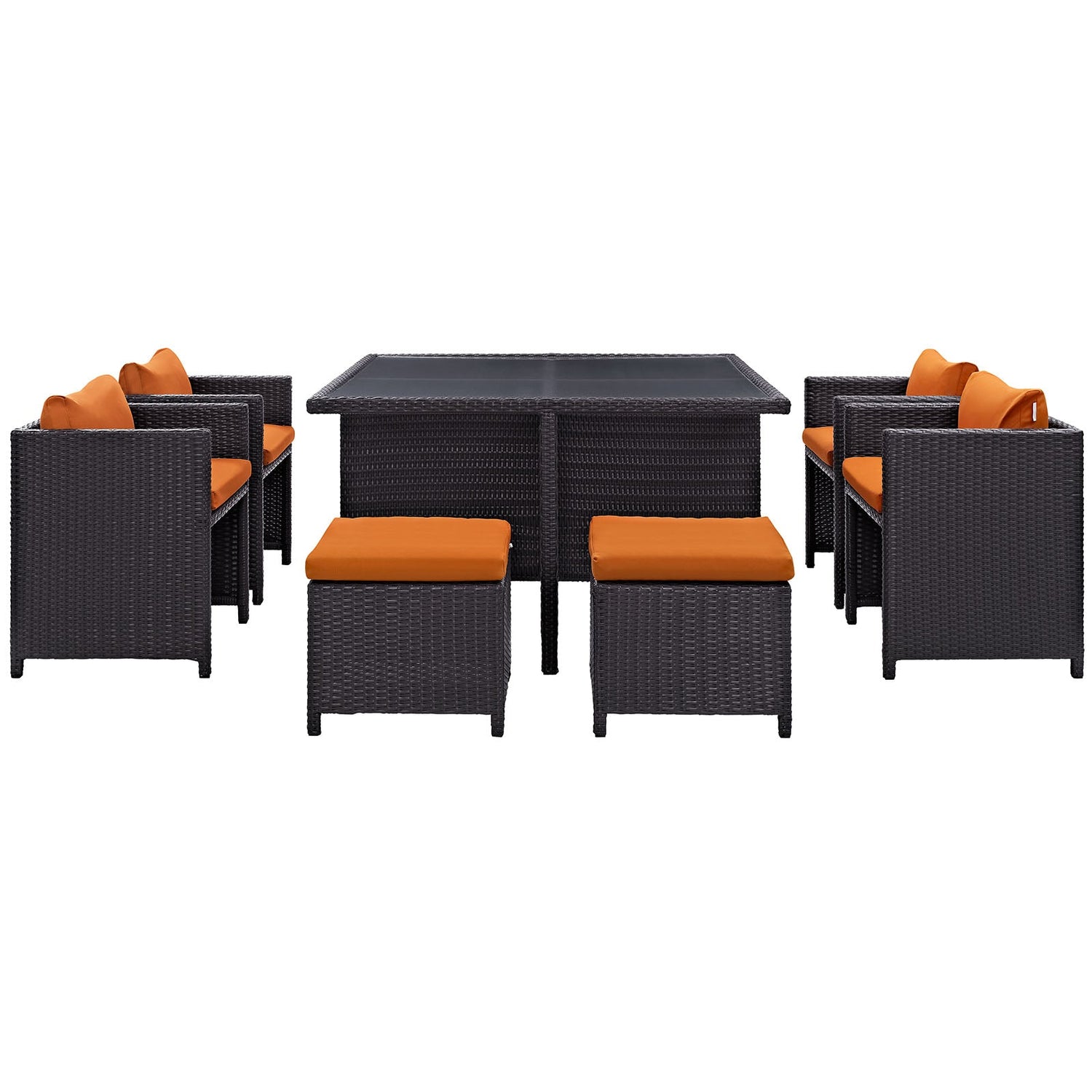 Inverse 9 Piece Outdoor Patio Dining Set By HouseBean