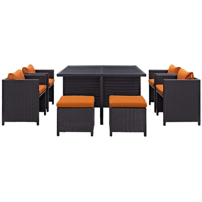 Inverse 9 Piece Outdoor Patio Dining Set By HouseBean