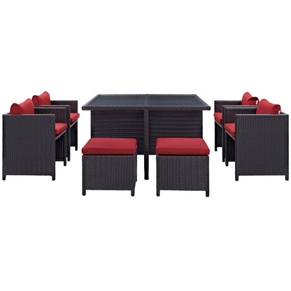 Inverse 9 Piece Outdoor Patio Dining Set By HouseBean