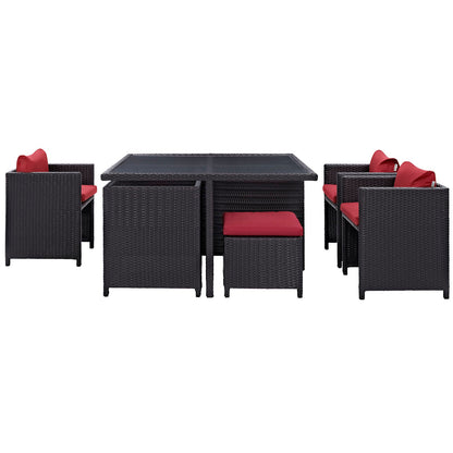 Inverse 9 Piece Outdoor Patio Dining Set By HouseBean