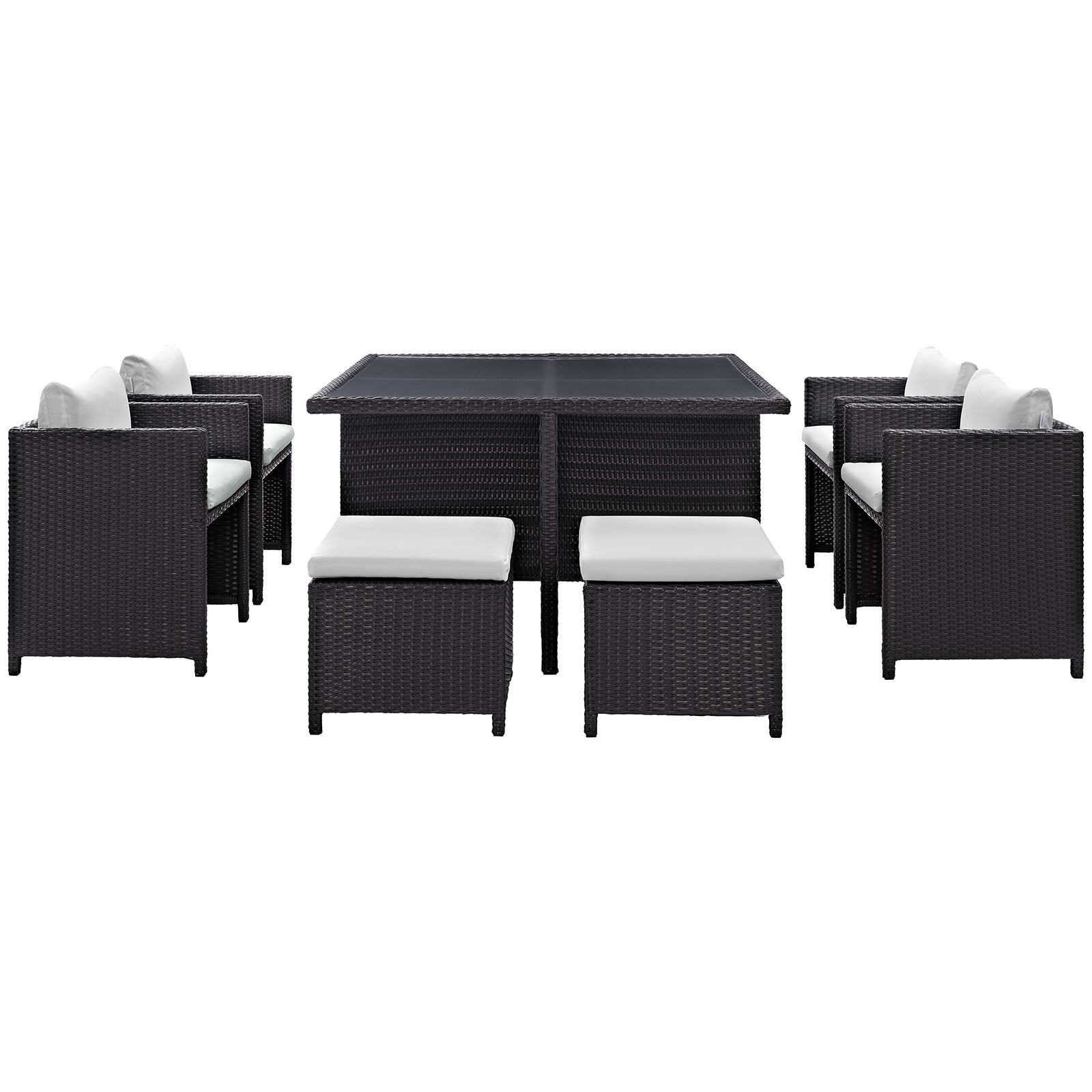 Inverse 9 Piece Outdoor Patio Dining Set By HouseBean