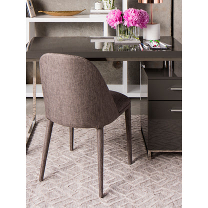 Delani Dining Chair Beige - Set Of Two Dining Chairs, Beige / Steel Frame