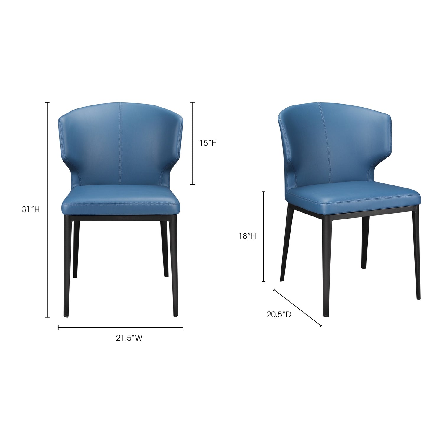 Roge Counter Stool Teal Counter Stools, Blue / Steel Legs