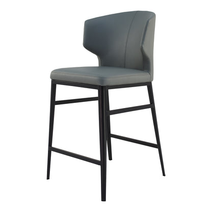 Lib Dining Chair Grey - Set Of Two Dining Chairs, Grey / Metal Frame