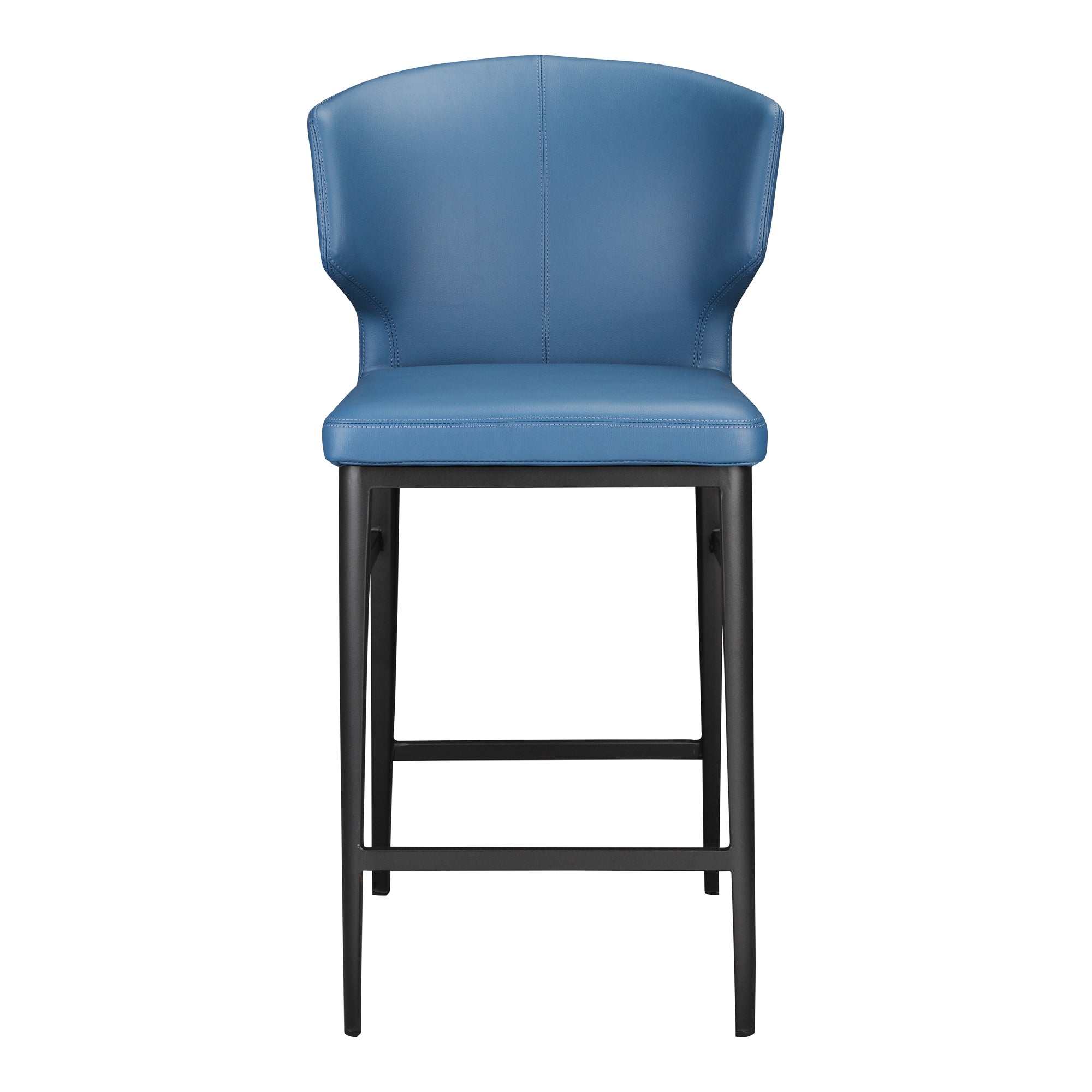 Delani Dining Chair Sky Blue - Set Of Two Dining Chairs, Blue / Steel Frame