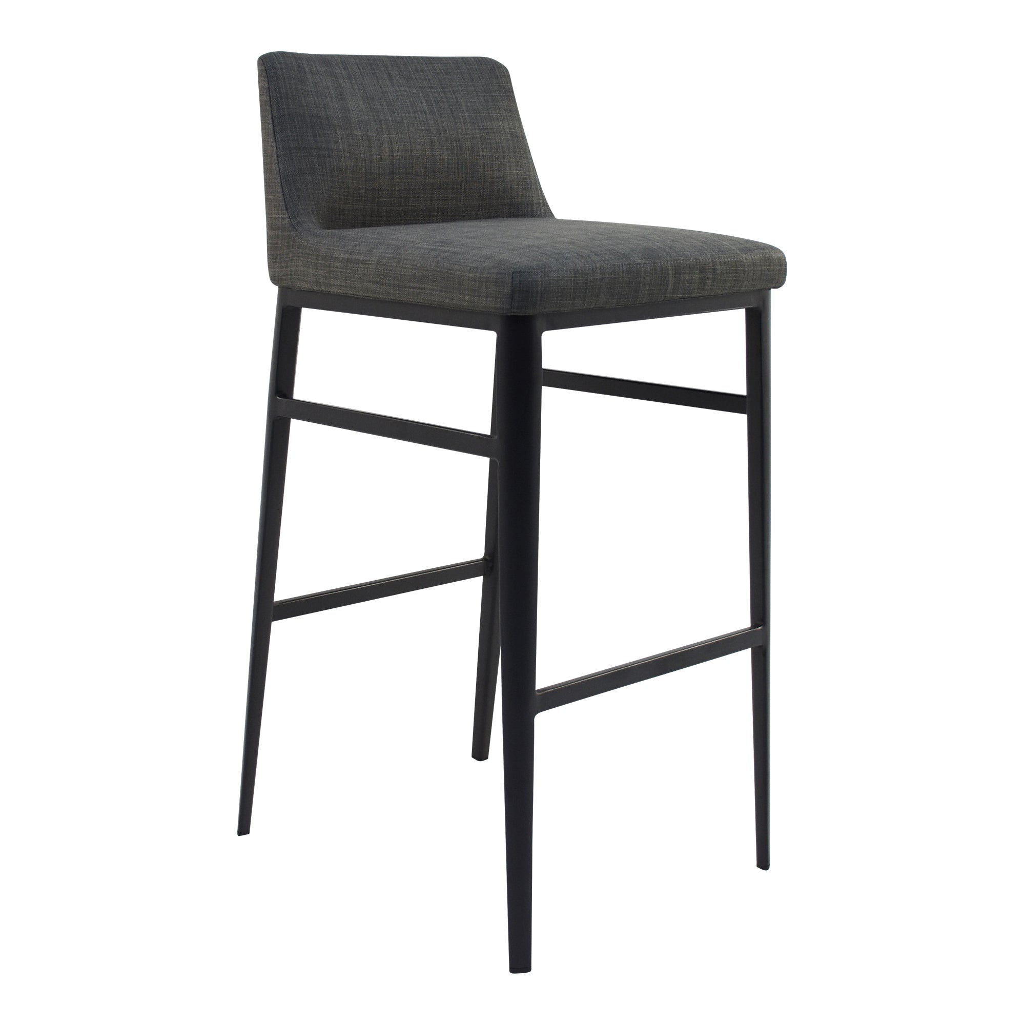 Barron Counter Stool Charcoal Grey Counter Stools, Grey / Foam