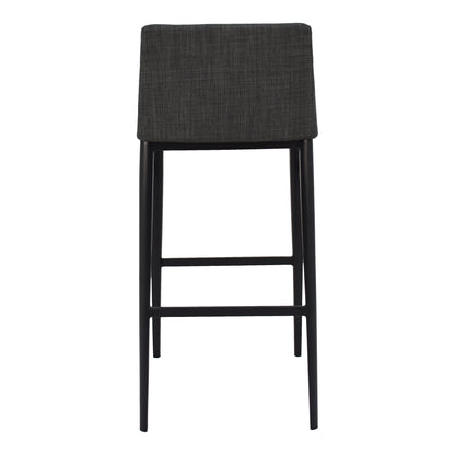 Barron Counter Stool Charcoal Grey Counter Stools, Grey / Foam