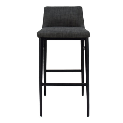 Barron Counter Stool Charcoal Grey Counter Stools, Grey / Foam