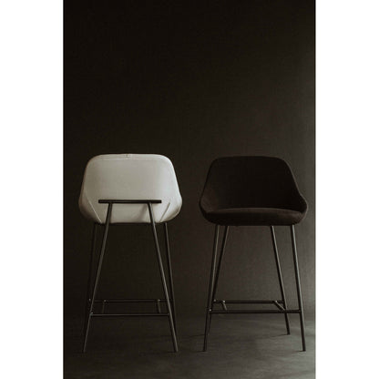 Shelby Bar Stool Black Bar Stools, Black / Steel Legs