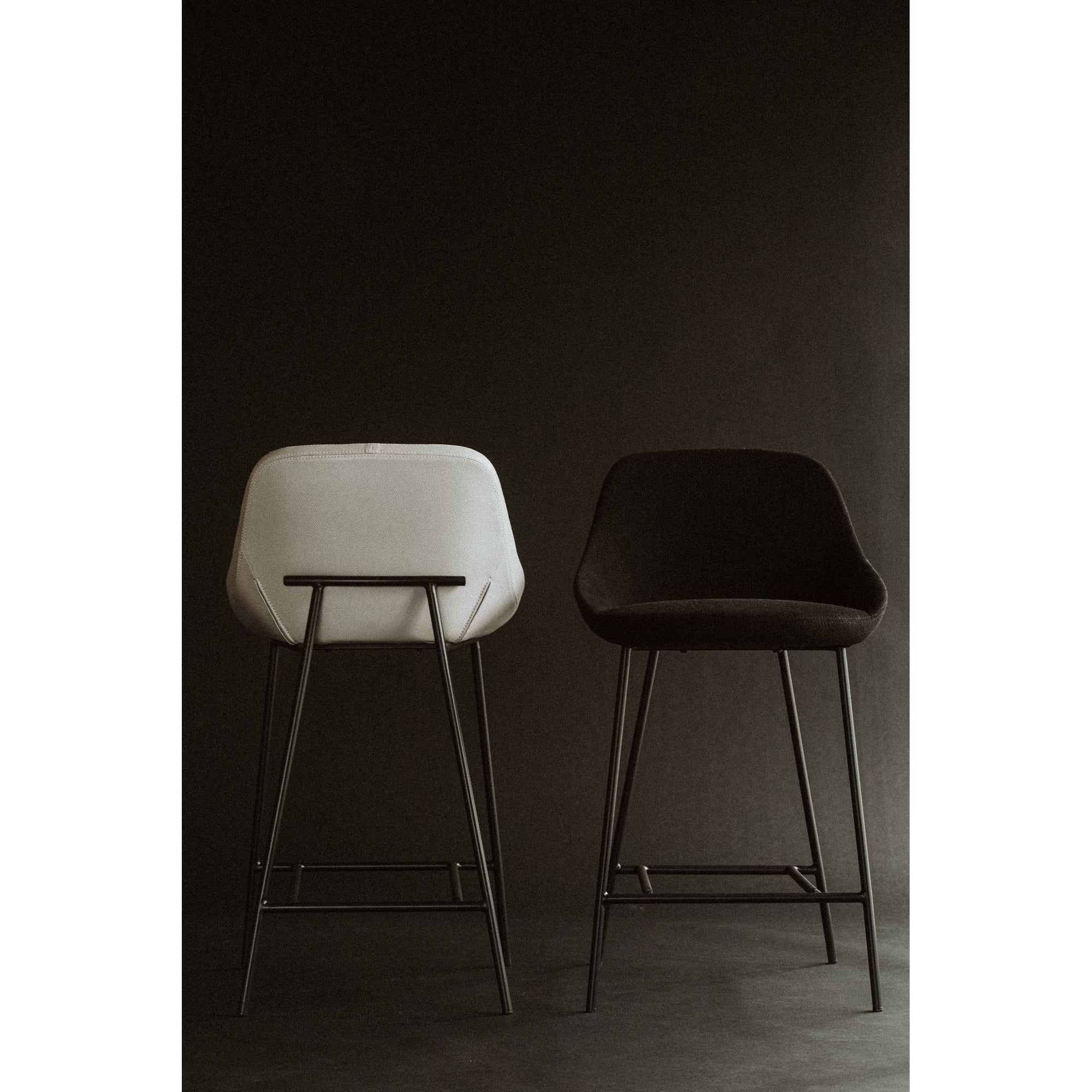 Shelby Counter Stool Beige Counter Stools, Beige / Steel Legs