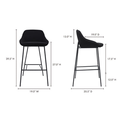 Shelby Counter Stool Beige Counter Stools, Beige / Steel Legs