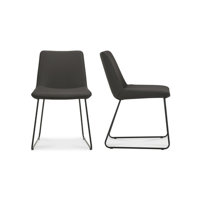 Clarice Dining Chair Grey - Set Of Two Dining Chairs, Grey / Foam