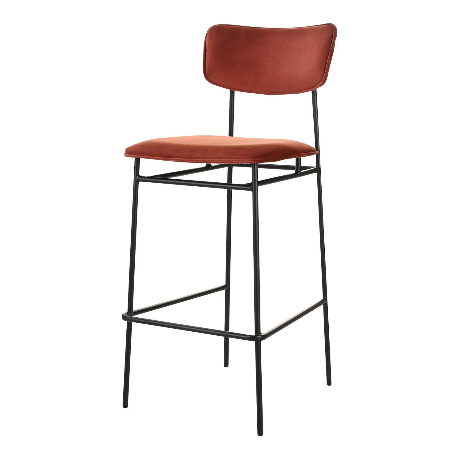 Manor Dining Chair Light Brown - Set Of Two Dining Chairs, Brown / Powder-Coated Iron Frame