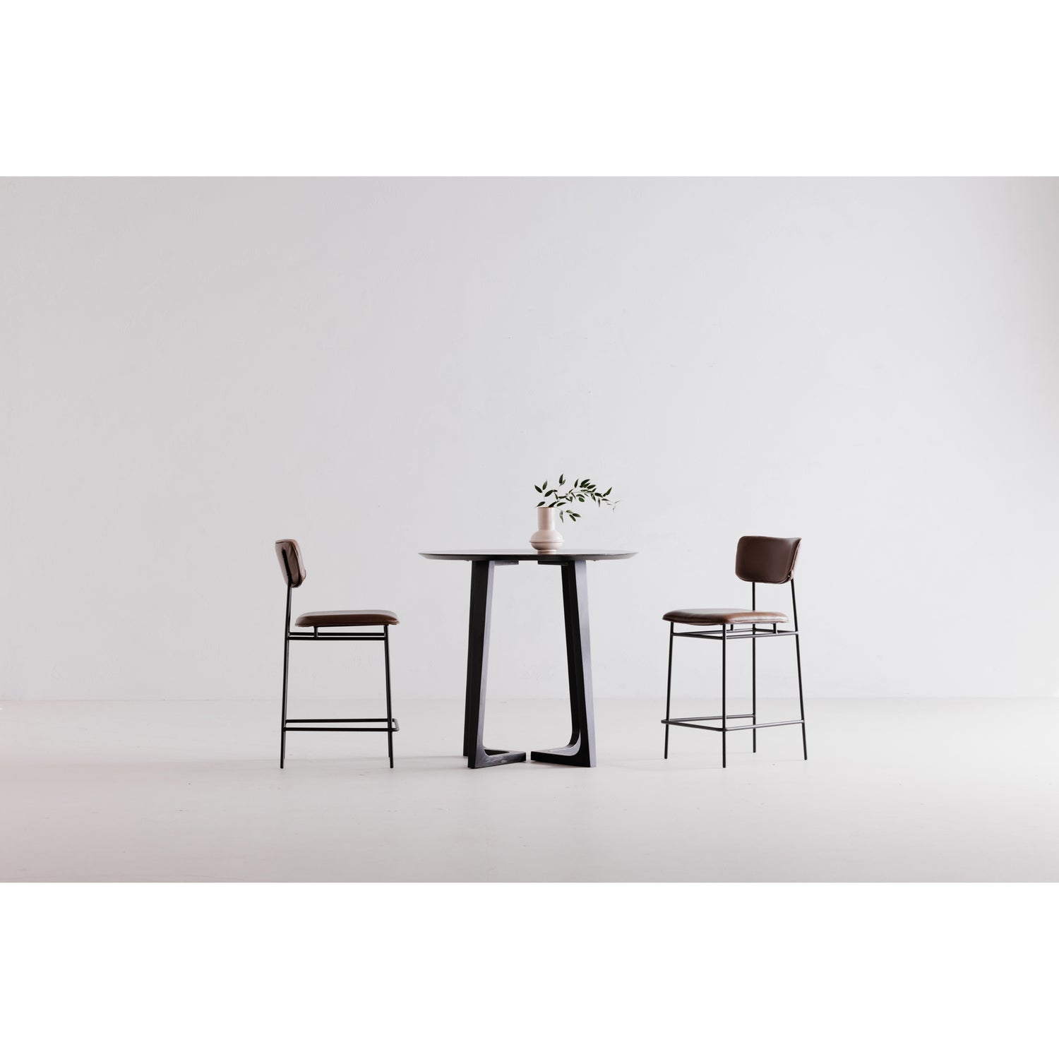 Mariner Bar Stool Amber Bar Stools, Orange / Powder-Coated Iron Frame