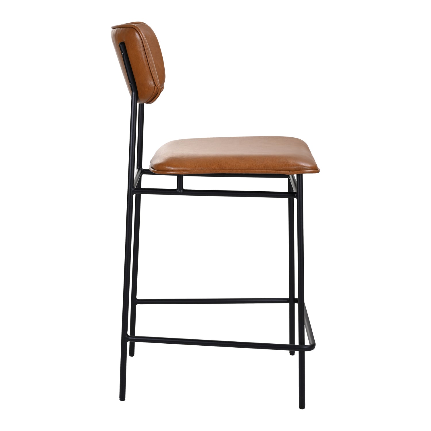 Mariner Bar Stool Brown Bar Stools, Brown / Powder-Coated Metal Frame