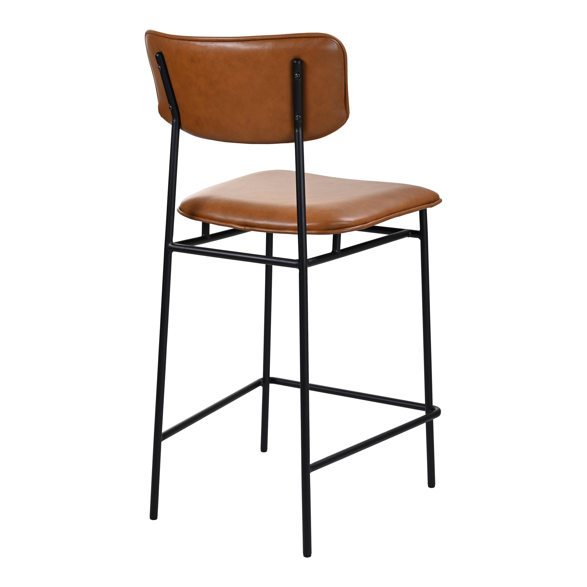 Mariner Bar Stool Brown Bar Stools, Brown / Powder-Coated Metal Frame