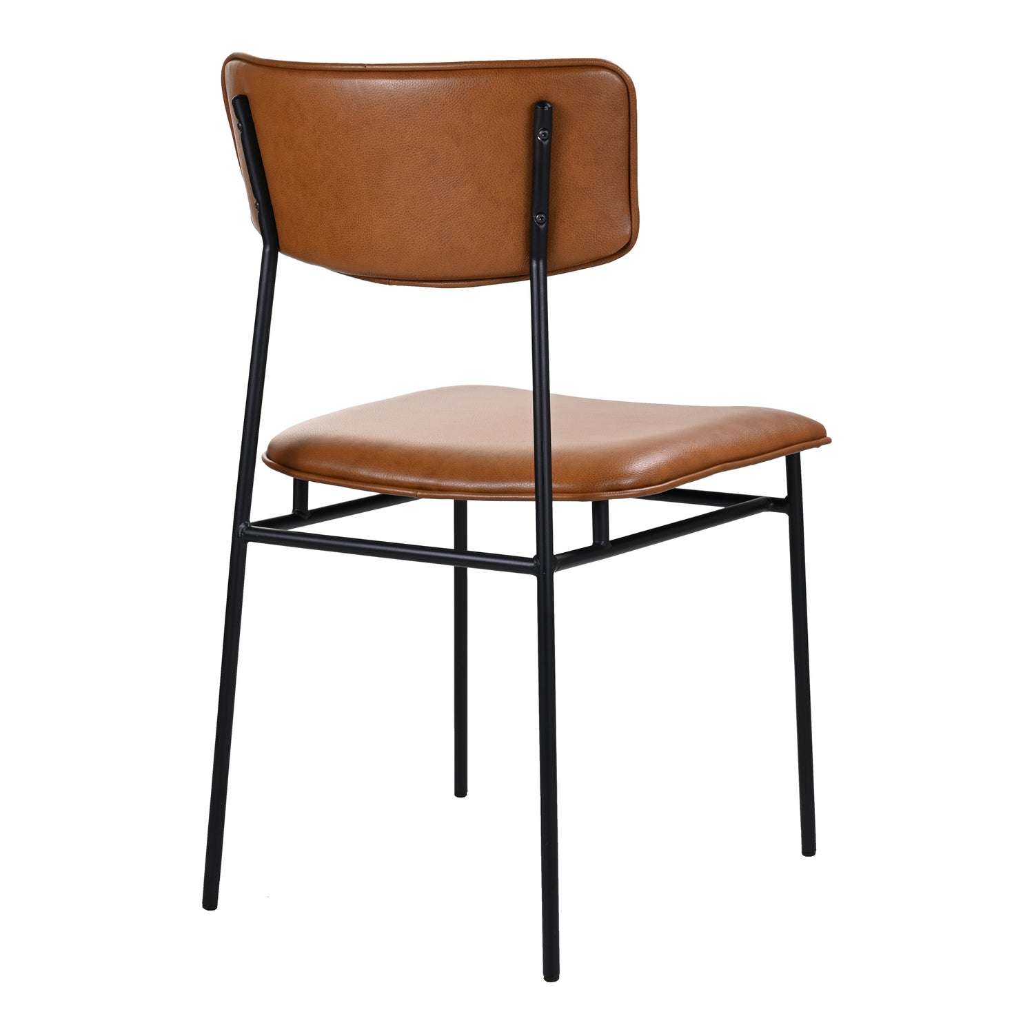 Doug Dining Chair Black - Set Of Two Dining Chairs, Black / Powder-Coated Metal Frame