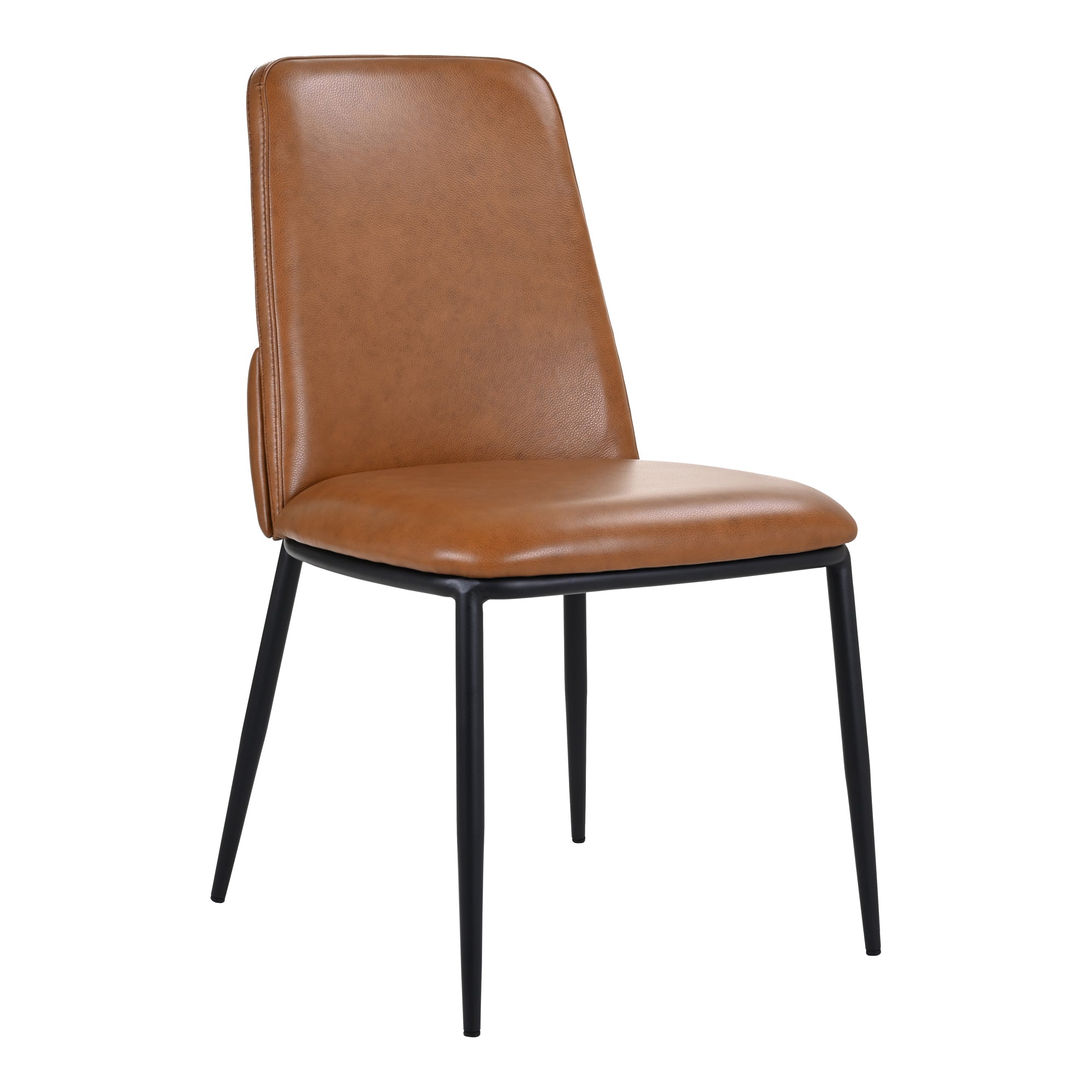 Mariner Dining Chair Brown - Set Of Two Dining Chairs, Brown / Powder-Coated Metal Frame