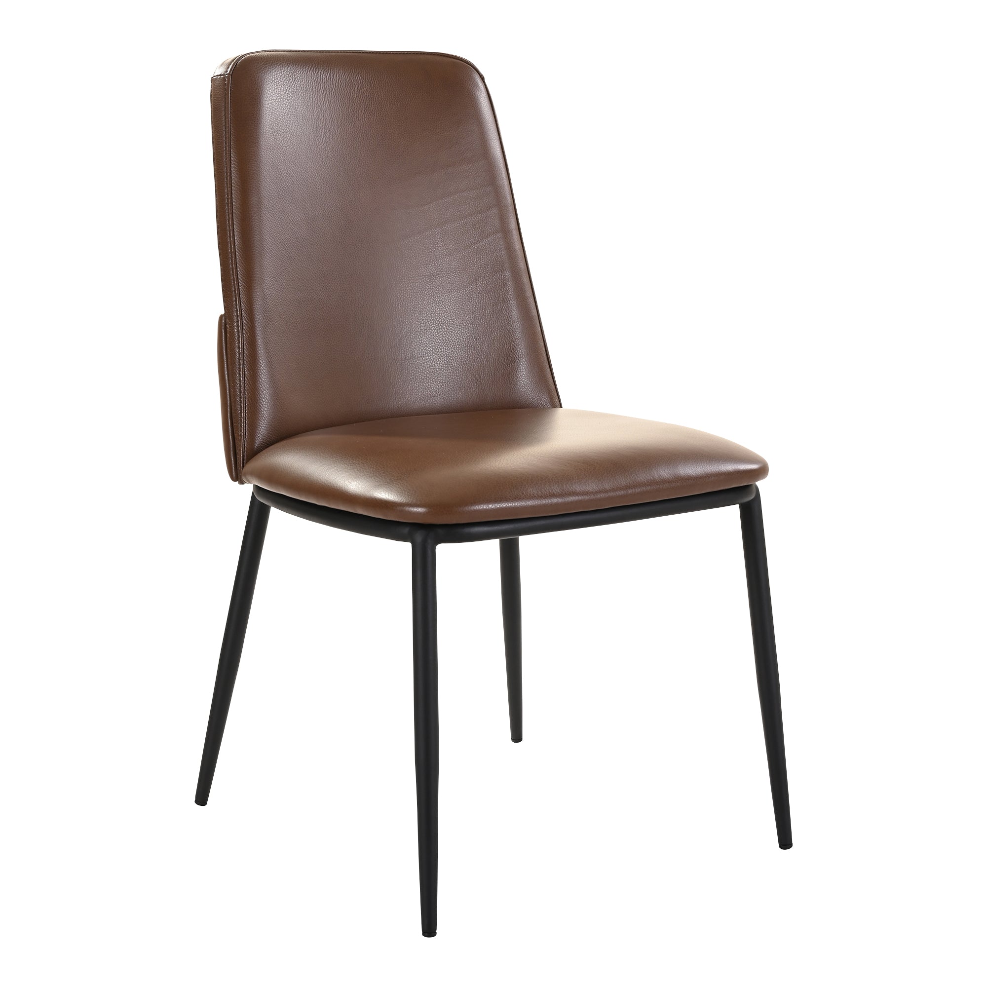 Mariner Dining Chair Dark Brown - Set Of Two Dining Chairs, Brown / Powder-Coated Iron Frame