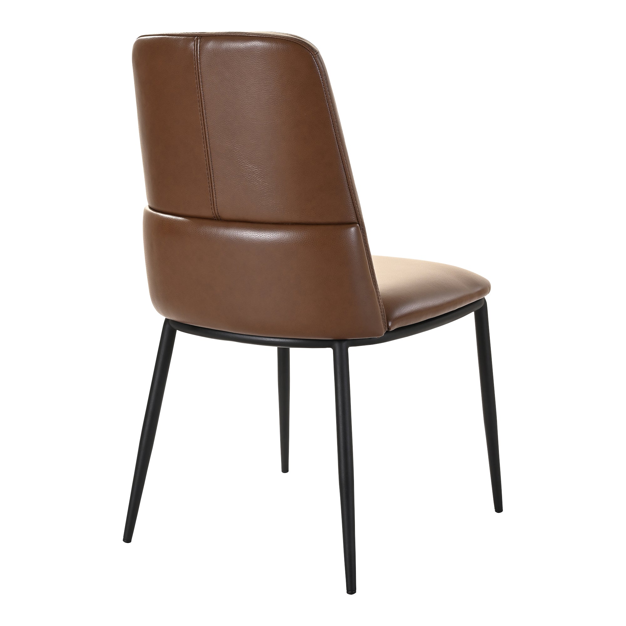 Mariner Dining Chair Dark Brown - Set Of Two Dining Chairs, Brown / Powder-Coated Iron Frame